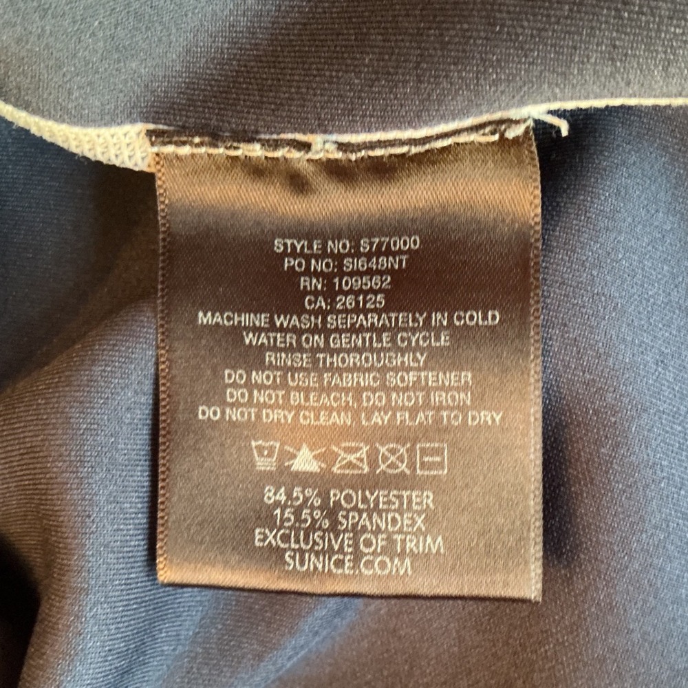 Sunice Superlite FX Quarter Zip Mens Medium Navy‎ Blue Excellent Sport Pullover - Picture 7 of 8